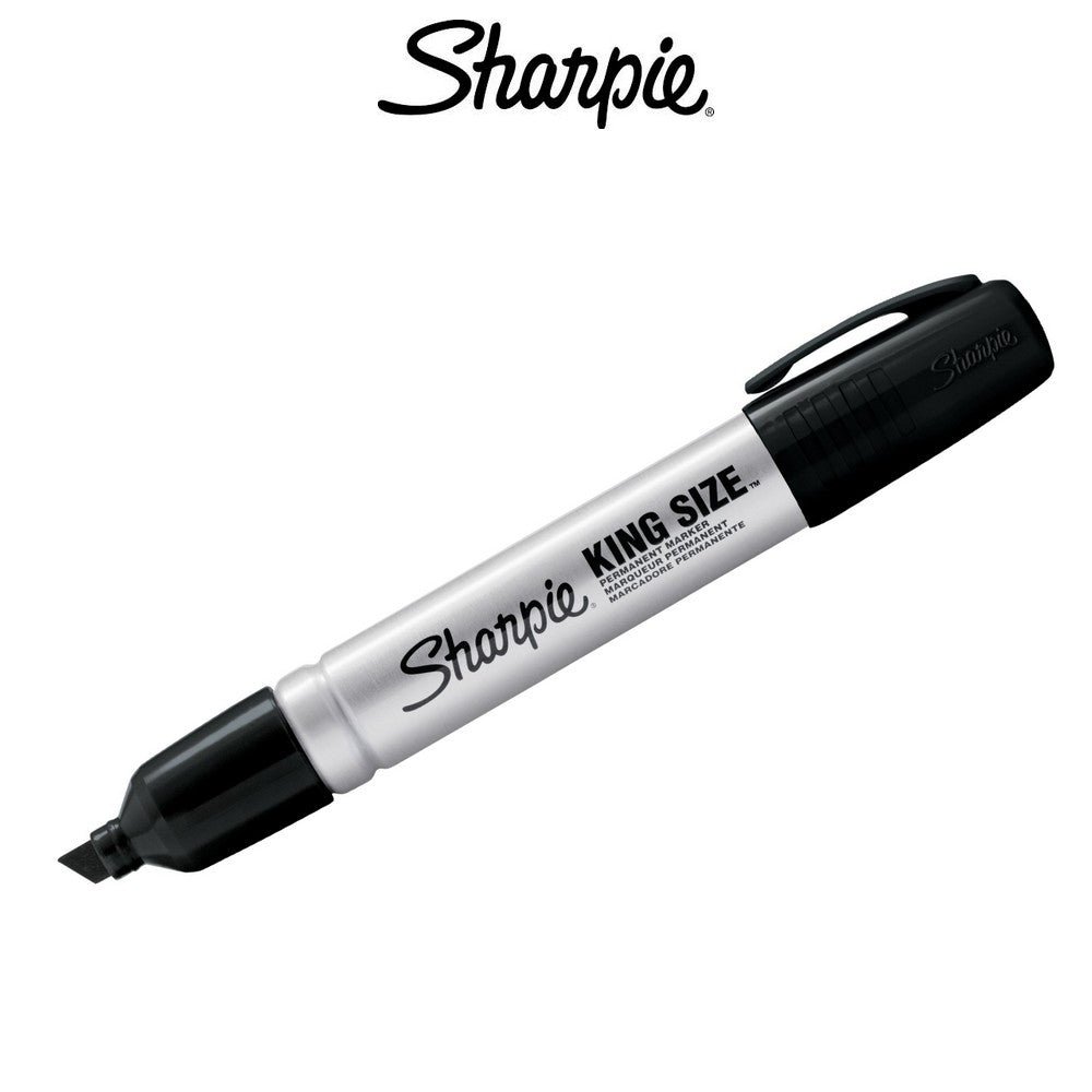 MARCADOR SHARPIE KING SIZE PONTA CHANFRADA PRETO