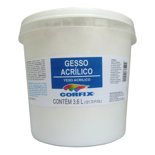 GESSO ACRILICO CORFIX BRANCO 3600ml