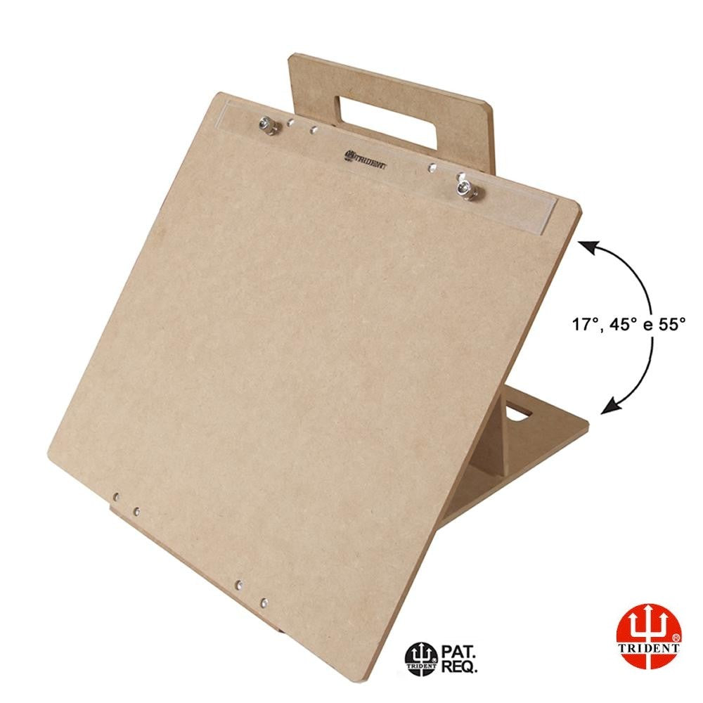 PRANCHETINHA PORTATIL ARTICULADA A4 MDF 4820-A4N TRIDENT