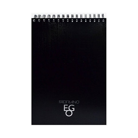 BLOCO FABRIANO EGO 100g/m2 A4 PRETO LISO 80 FOLHAS ESPIRAL