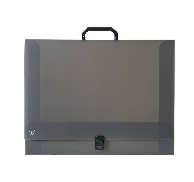 MALETA ESCOLAR GRID A3 C/ FECHO E ALÇA A3 FUME