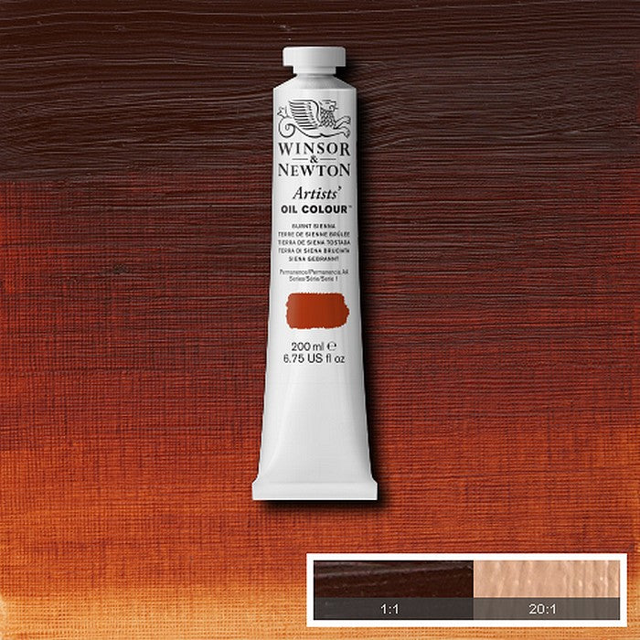 OLEO WINSOR NEWTON ARTISTS 200ML 074 BURNT SIENNA S1
