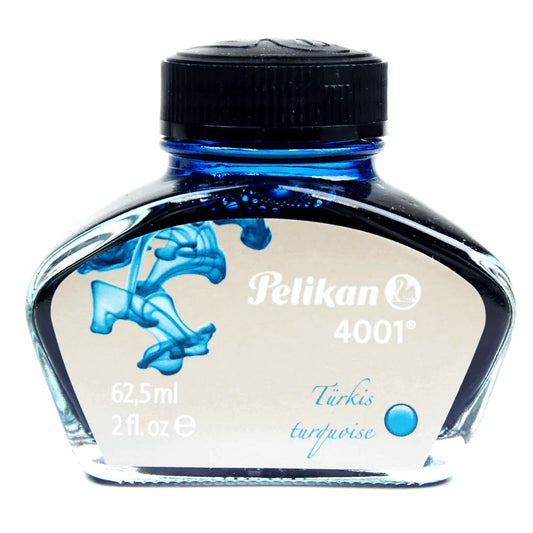 TINTA CALIGRAFIA PELIKAN 62,5ML 4001 AZUL TURQUESA 329201