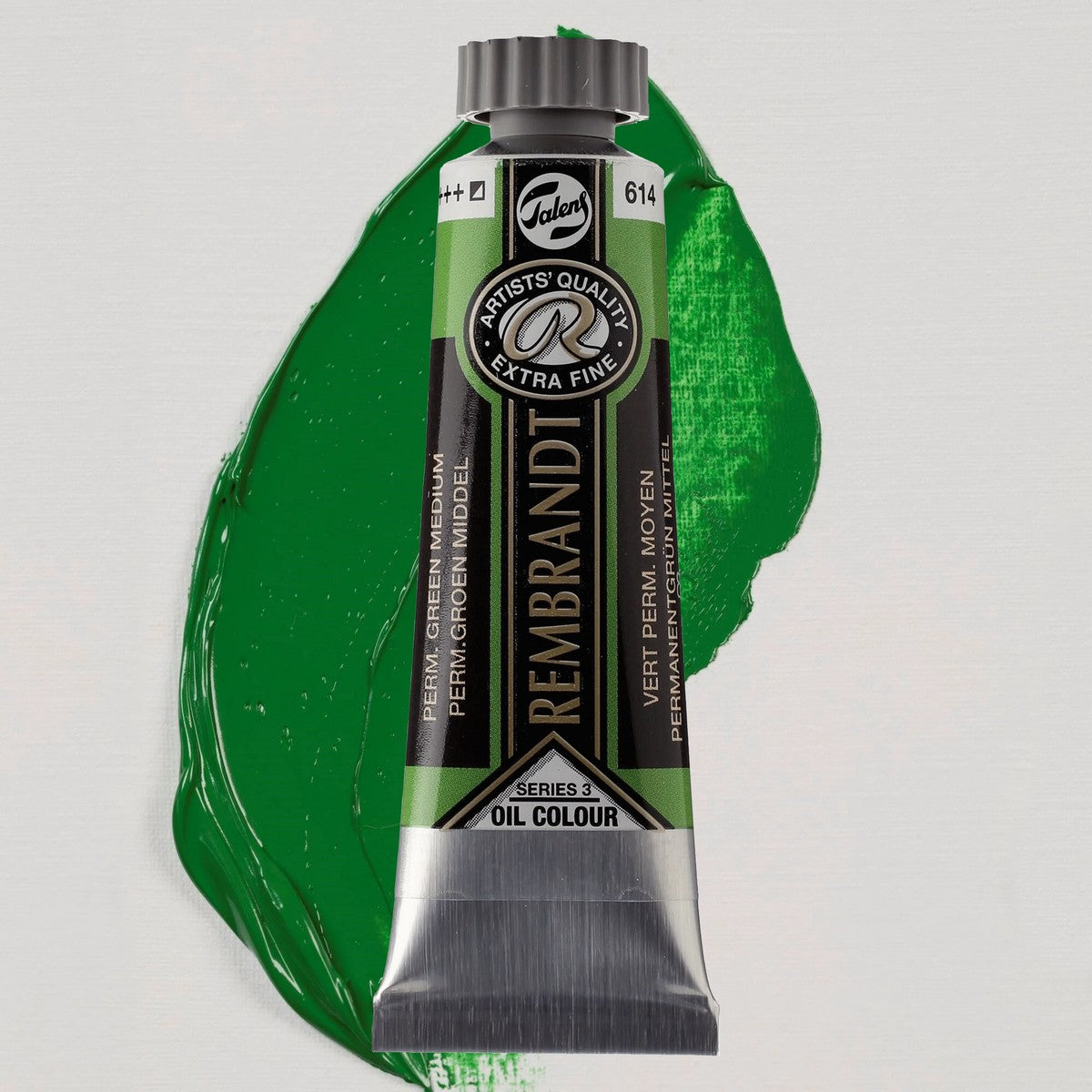 OLEO TALENS REMBRANDT 015ml 614 PERMANENT GREEN MEDIUM S3