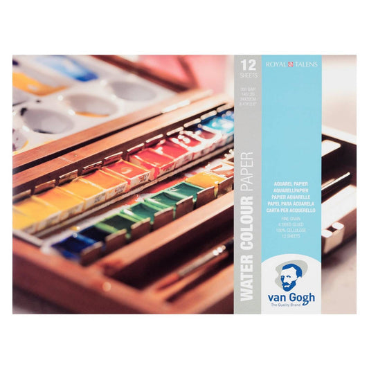 BLOCO TALENS VAN GOGH AQUARELA 300G/M2 24X32 A4+ 12 FOLHAS