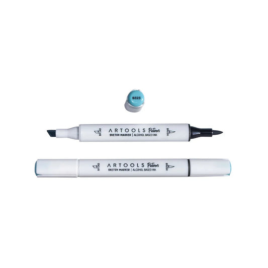 MARCADOR ARTOOLS PICTOM PONTA DUPLA PEEBLE BLUE (B323)