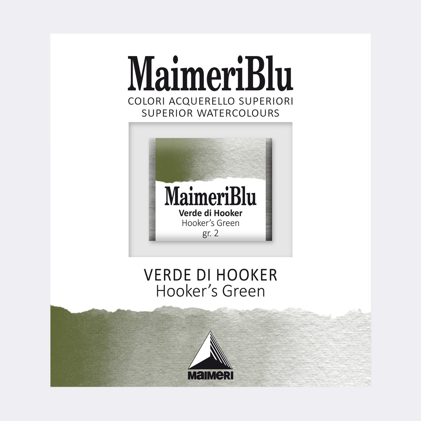 AQUARELA MAIMERIBLU ARTISTS HALF PAN 325 HOOKERS GREEN