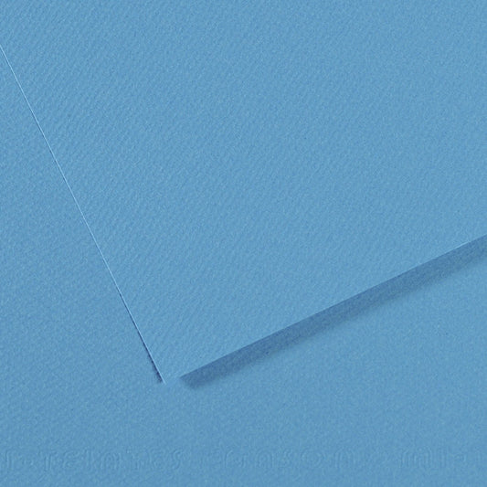 PAPEL CANSON MI-TEINTES 160G/M2 A2 595 AZUL TURQUESA