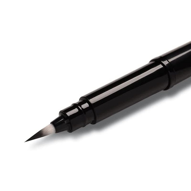CANETA PENTEL POCKET BRUSH PRETA C/ 02 REFIS PRETO