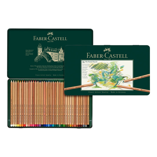 ESTOJO LAPIS PASTEL FABER CASTELL PITT 36 CORES 112136