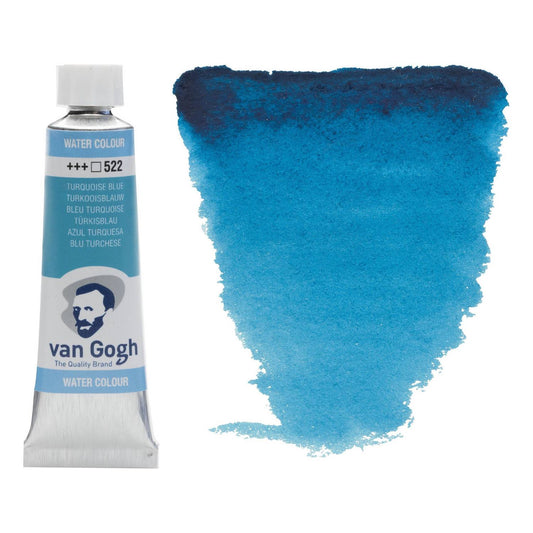 AQUARELA TALENS VAN GOGH 522 TURQUOISE BLUE 10ML