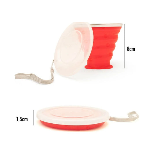 POTE LAVA PINCEL COLAPSAVEL DE SILICONE C/ TAMPA HAHNEMUHLE