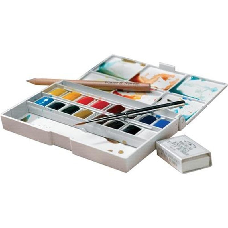 ESTOJO AQUARELA COTMAN 16 HALF PAN 060 SKETCHERS W & N