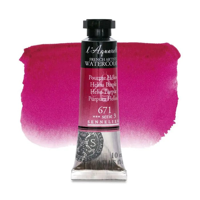 AQUARELA SENNELIER L'AQUARELLE 671 HELIOS PURPLE 10ml S3
