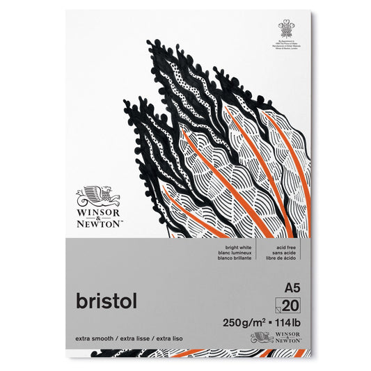 BLOCO WINSOR NEWTON BRISTOL EXTRA SMOOTH 250g/m2 A5 20FLS