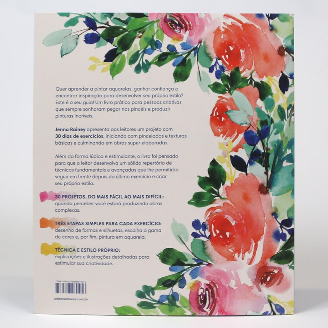 LIVRO "30 DIAS DE AQUARELA" JENNA RAINEY