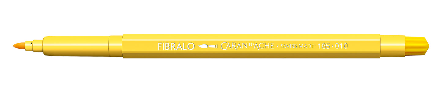 CANETA FIBRALO 010 AMARELO MEDIO 185010