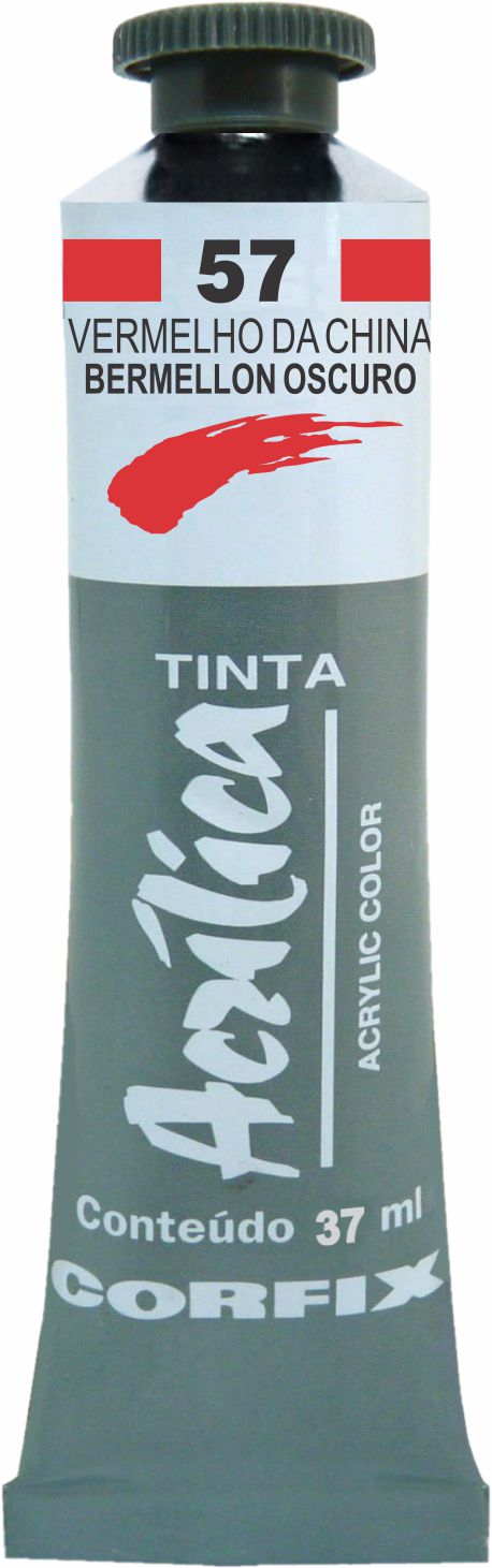 ACRILICA CORFIX 37ML 57 VERMELHO DA CHINA