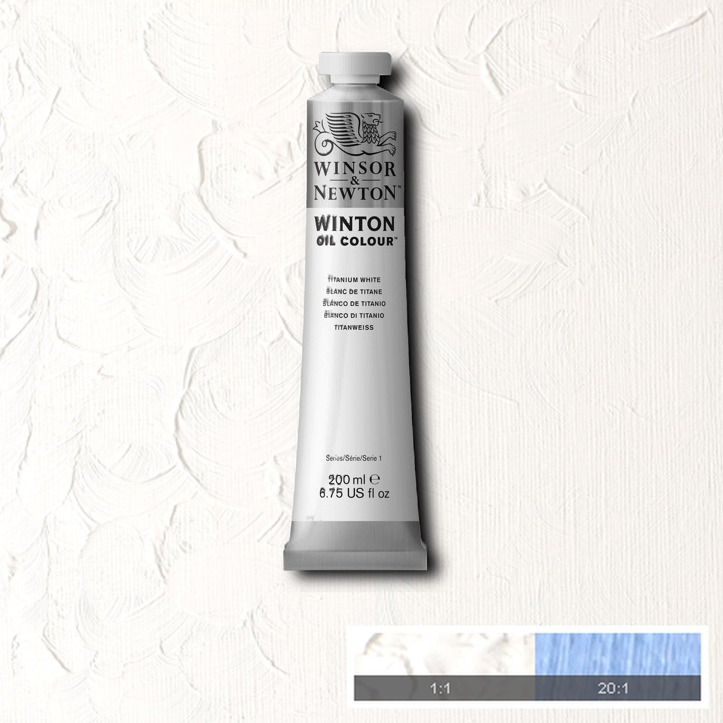 OLEO WINSOR NEWTON WINTON 200ML 644 TITANIUM WHITE