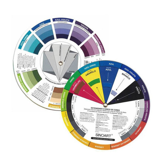 DISCO CORES COLOR WHEEL (PORTUGUES) PEQUENO 14CM SINOART