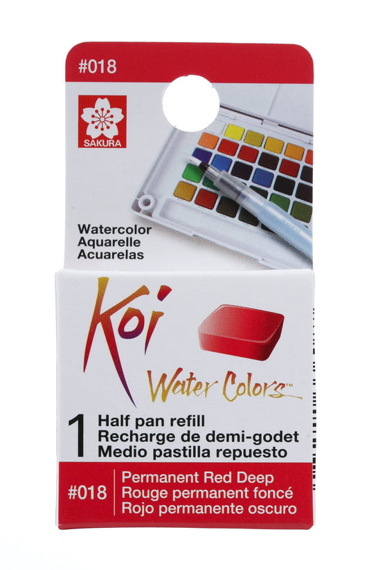 AQUARELA SAKURA KOI HALF PAN VERMELHO ESCURO PERMANENTE - 18
