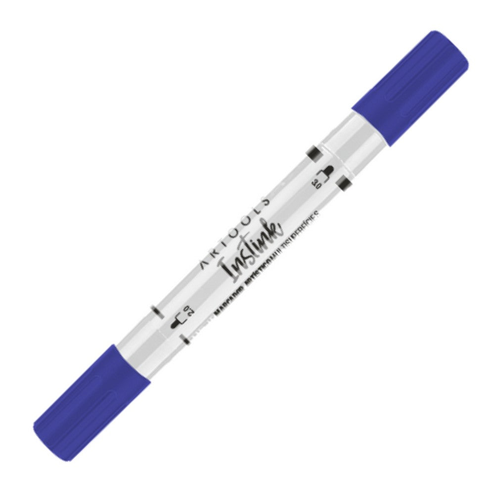 MARCADOR ARTOOLS INSTINK ACRILICO AZUL PONTA DUPLA B028