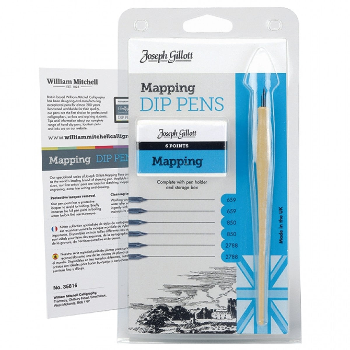 ESTOJO CALIGRAFIA GILLOTT MAPPING DIP PENS 35816