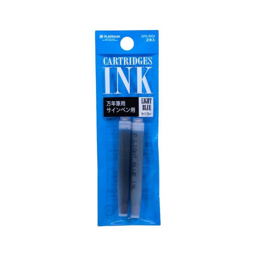CARTUCHO TINTA PLATINUM C/2 LIGHT BLUE SPN-100A 57