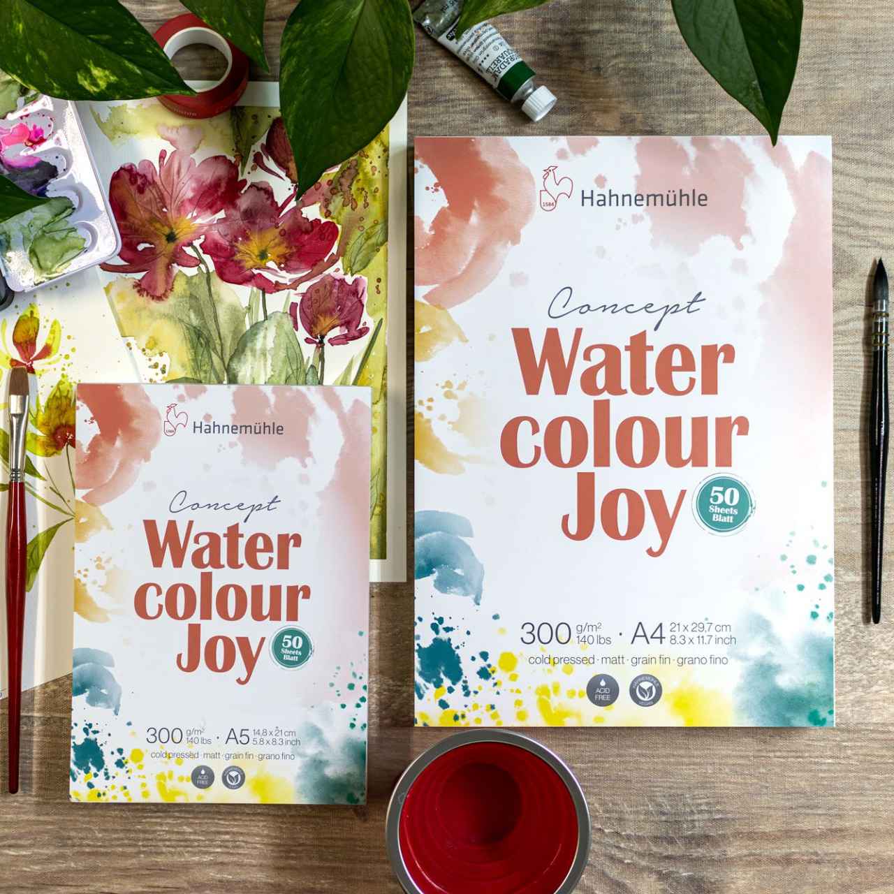 CONCEPT WATERCOLOUR JOY 300g/m2 TEXTURA FINA A4 50 FLS
