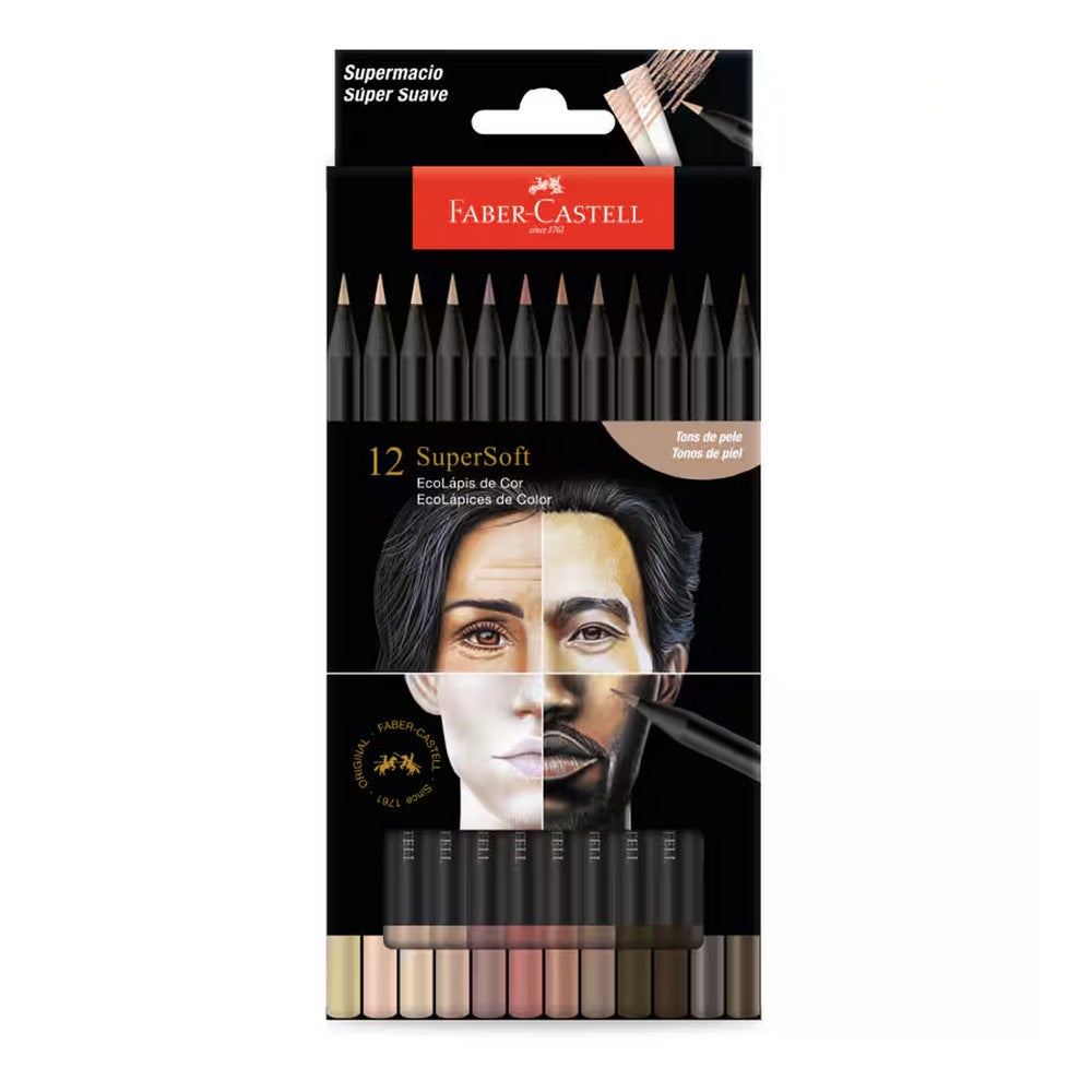 LAPIS COR FABER SUPERSOFT 012 CORES TONS DE PELE