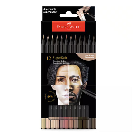 LAPIS COR FABER SUPERSOFT 012 CORES TONS DE PELE