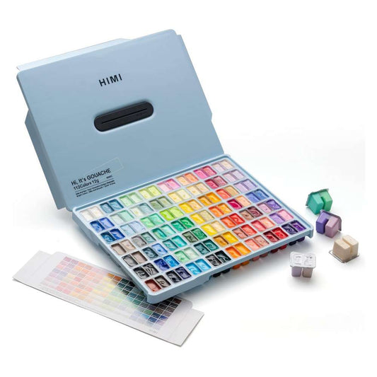 ESTOJO GOUACHE HIMI 112 CORES 12ML ESTOJO AZUL YSF237
