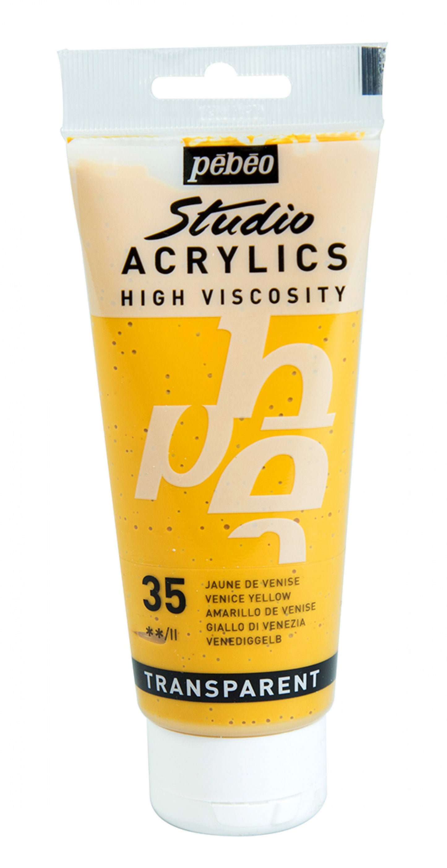 ACRILICA PEBEO STUDIO HV  100ML 35 AMARELO VENEZA 831035