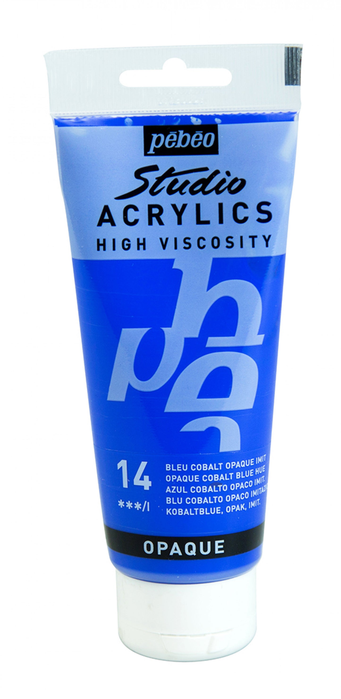 ACRILICA PEBEO STUDIO HV  100ML 14 AZUL COBALTO IMITAÇÃO 831014
