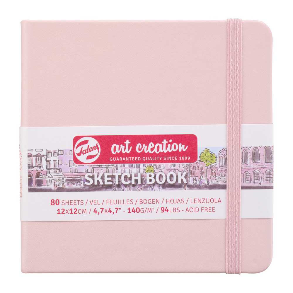 SKETCHBOOK TALENS PASTEL ROSE 12X12 80 FOLHAS