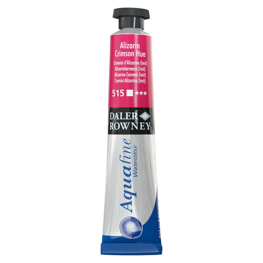 AQUARELA DALER ROWNEY AQUAFINE 8ML 515 ALIZARINA CARMESIM