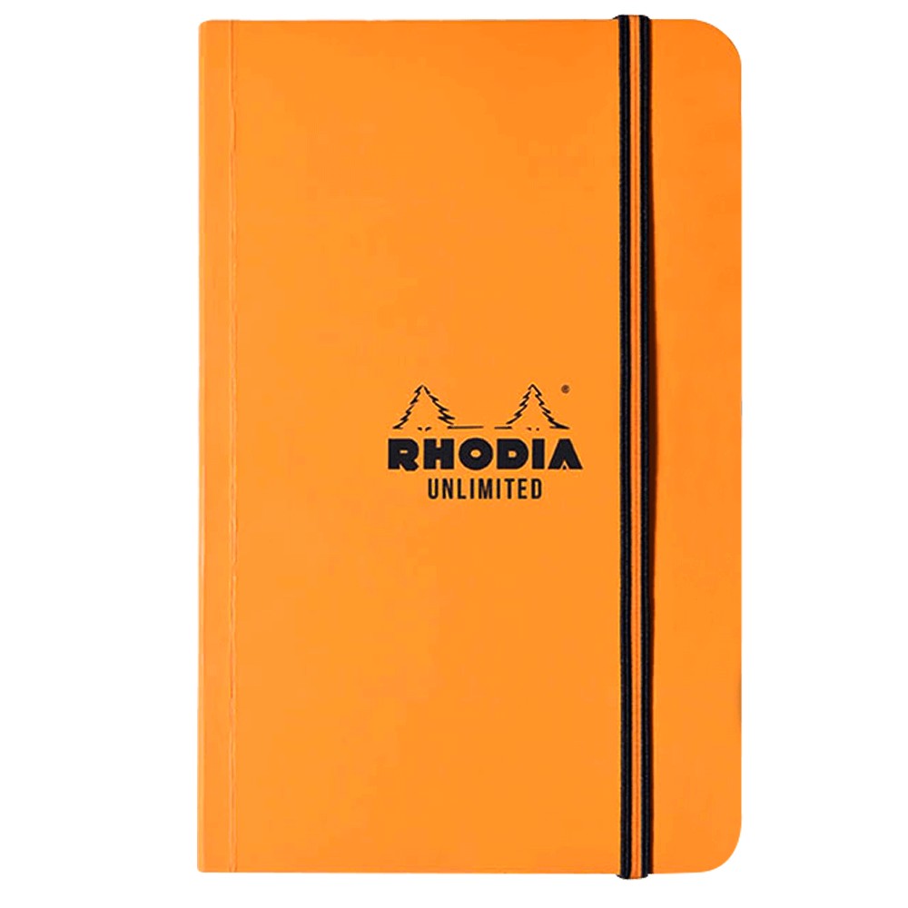 CADERNETA NOTAS RHODIA 09x14 80G C/60 ORANGE QUADRICULADO 118058C