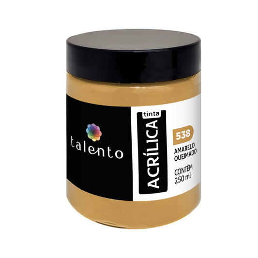 ACRILICA TALENTO 250ML 538 AMARELO QUEIMADO