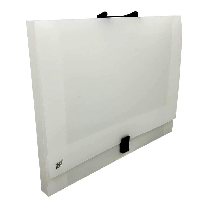 MALETA ESCOLAR GRID A3 C/ FECHO E ALÇA A3 CRISTAL