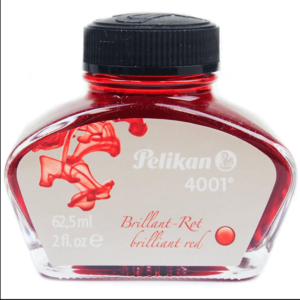 TINTA CALIGRAFIA PELIKAN 62,5ML 4001 VERMELHA 329169