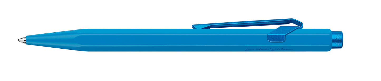 CANETA CARAN D'ACHE 849 CLAIM YOUR STYLE - AZURE BLUE