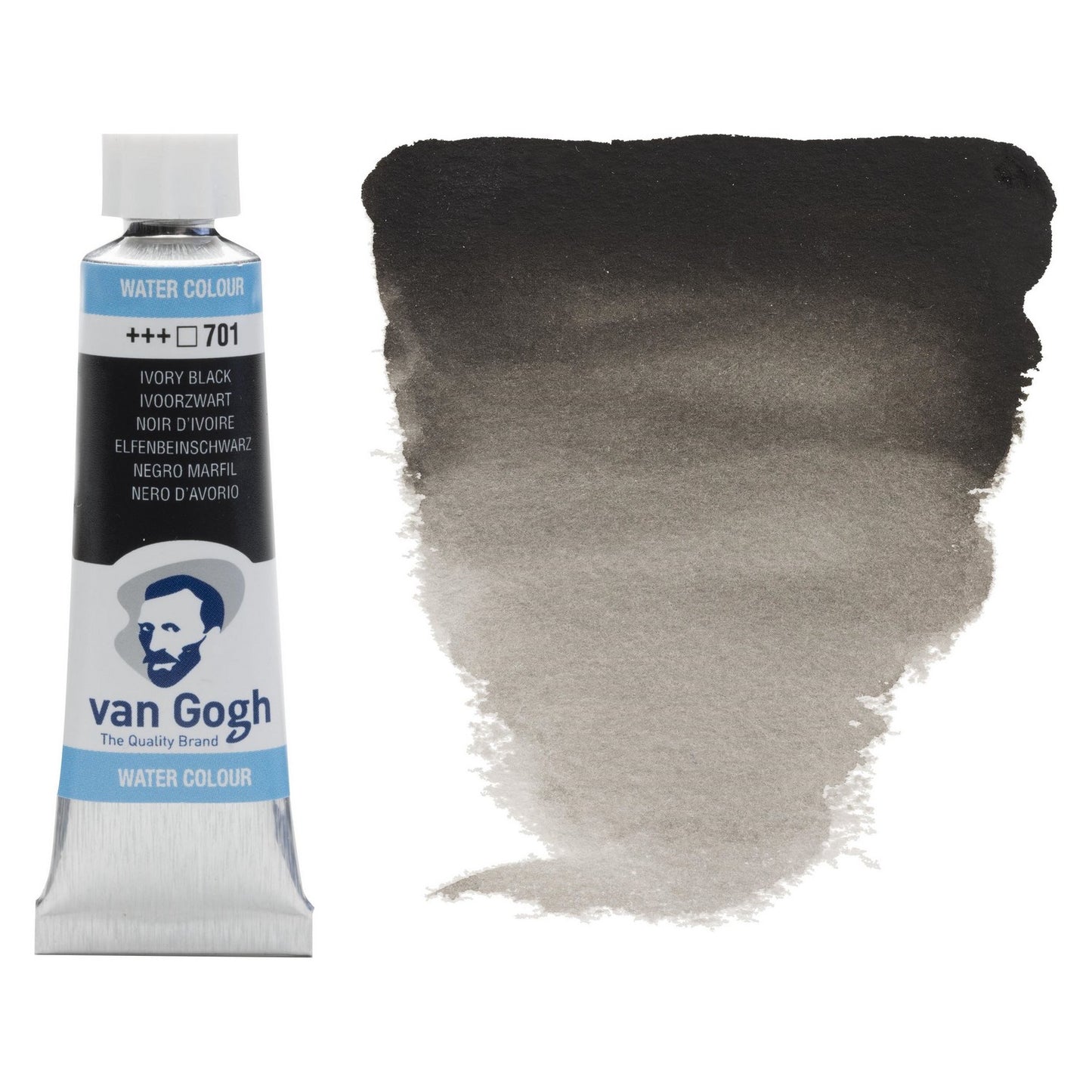 AQUARELA TALENS VAN GOGH 701 IVORY BLACK 10ML