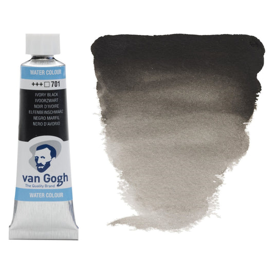 AQUARELA TALENS VAN GOGH 701 IVORY BLACK 10ML