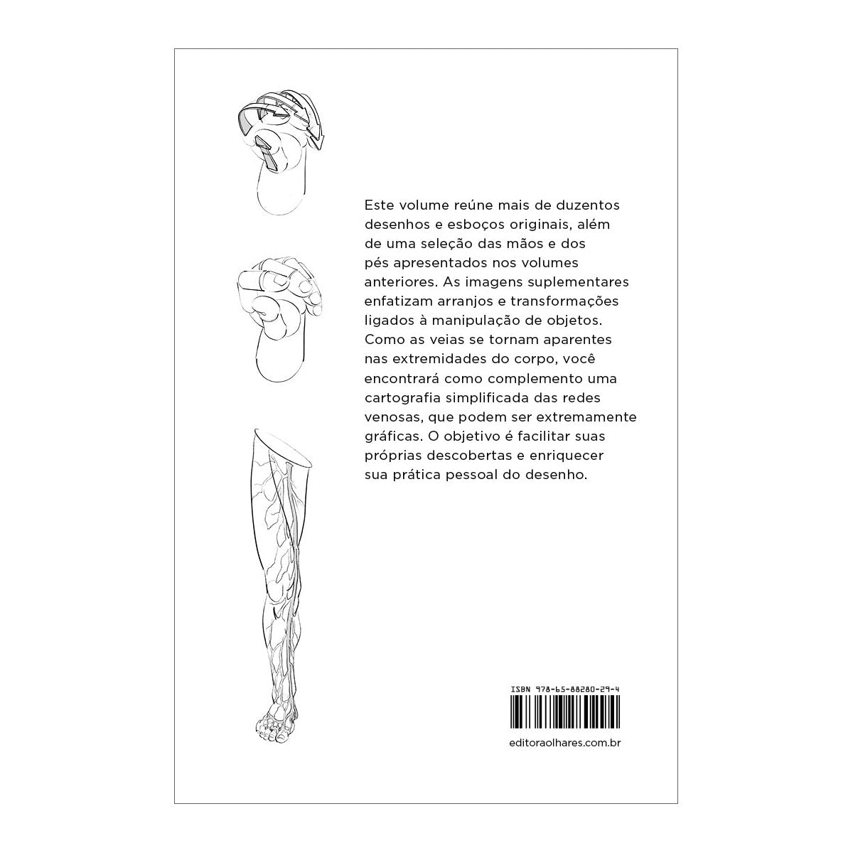 LIVRO "ANATOMIA ARTISTICA 6" MAOS E PES - MICHEL LAURICELLA