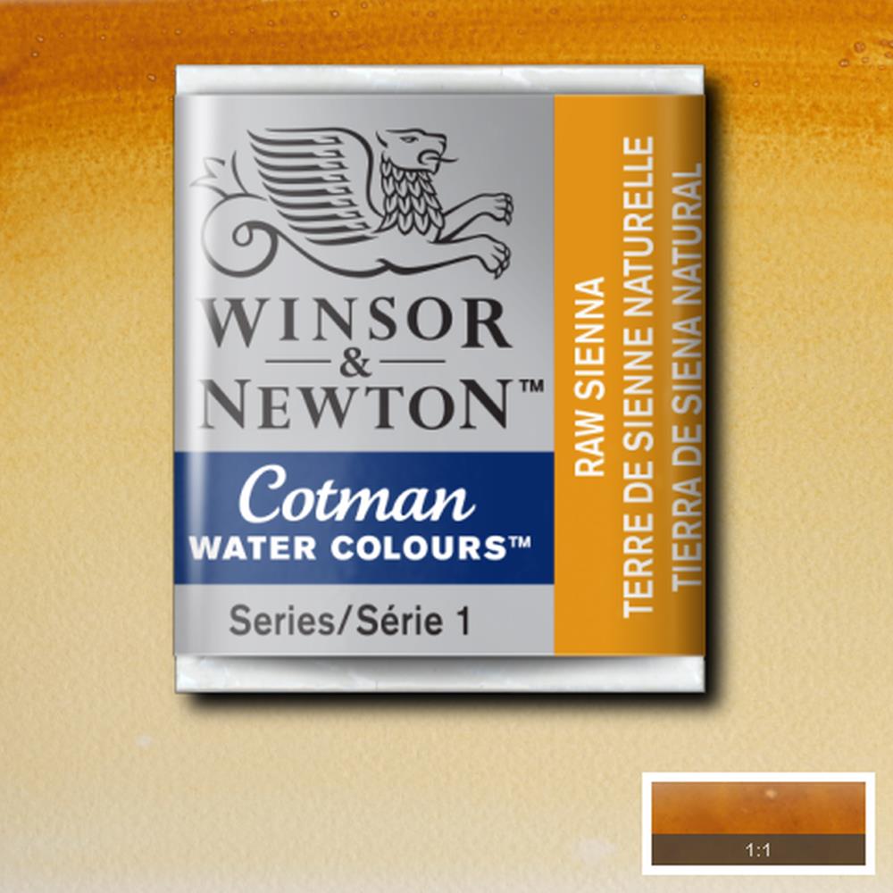 AQUARELA WINSOR NEWTON COTMAN HALF PAN 552 RAW SIENNA