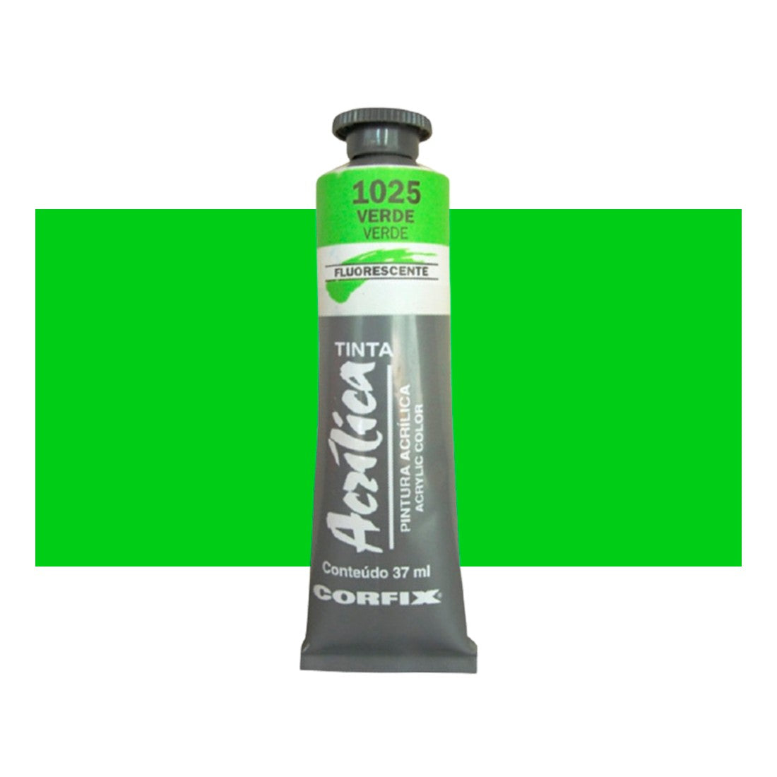 ACRILICA CORFIX FLUORESCENTE 37ML 1025 VERDE