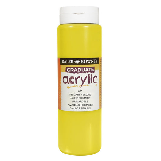 ACRILICA DALER ROWNEY GRADUATE 500ML 603 AMARELO PRIMARIO