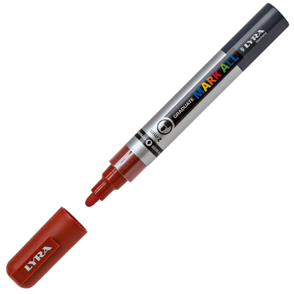 MARCADOR LYRA GRADUATE MARK ALL MARROM PONTA 2MM