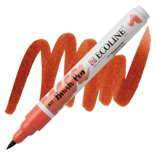 ECOLINE BRUSH PEN 411 BURNT SIENNA
