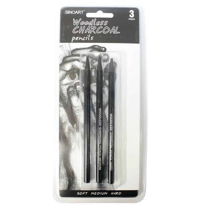 LAPIS CARVAO INTEGRAL SINOART (CHARCOAL) C/ 03 UNI